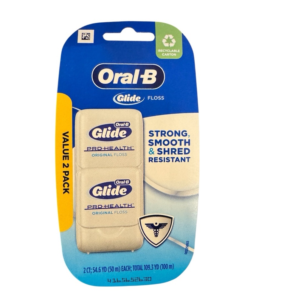 Oral-B Glide Pro-Health Original Dental Floss Value 2-Pack 54.6YD Unflavored